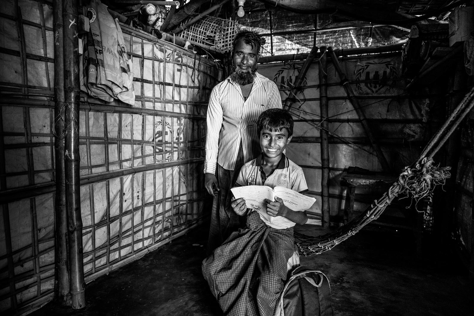 <p>​Interior, Rohingya camp</p>