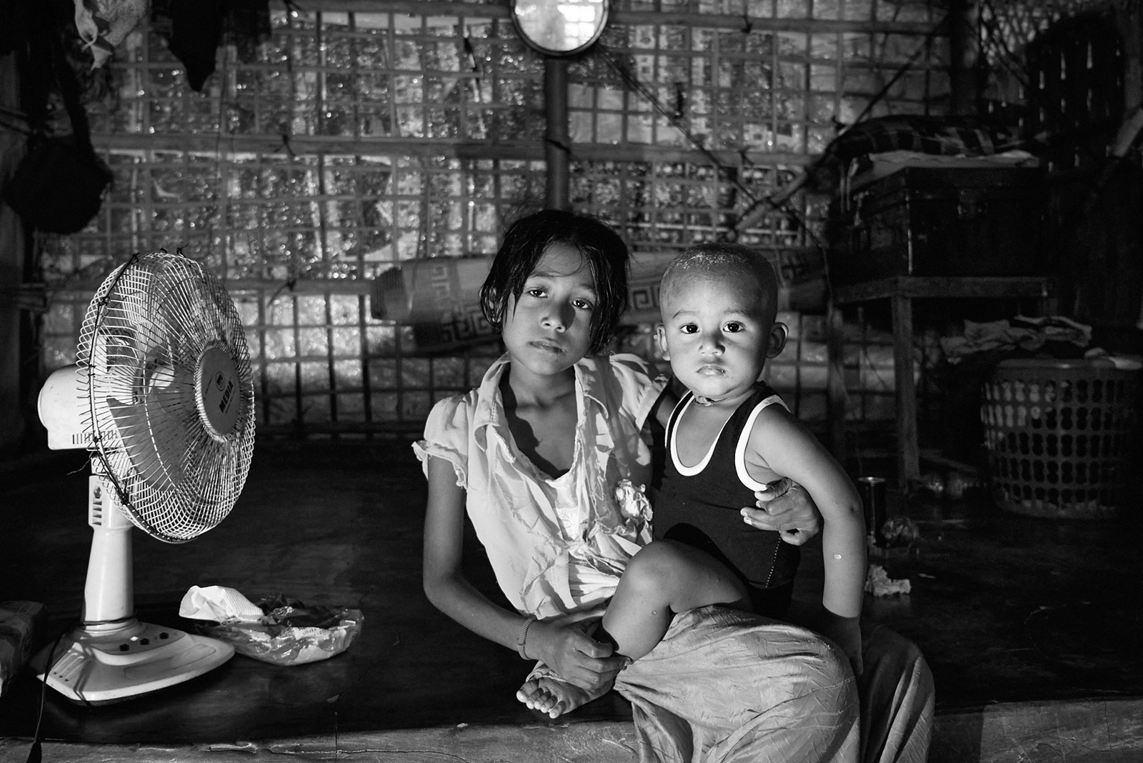 <p>​Interior, Rohingya camp</p>