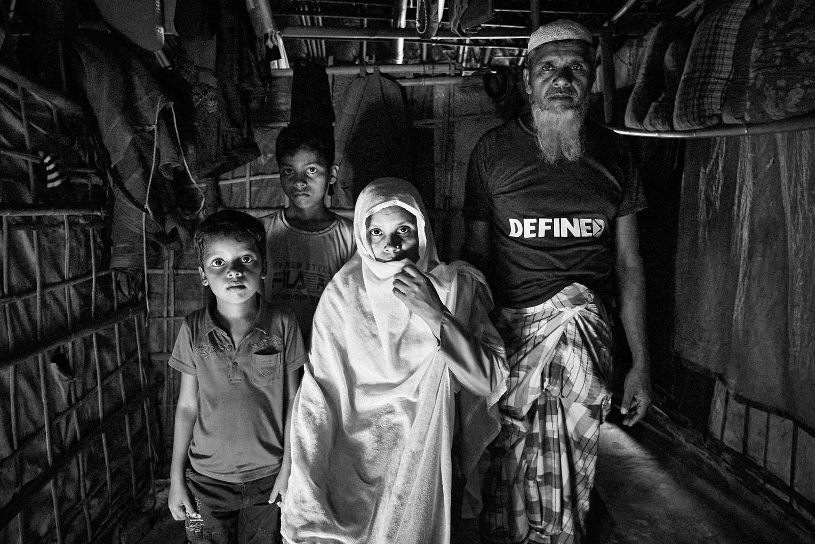 <p>​Interior, Rohingya camp</p>