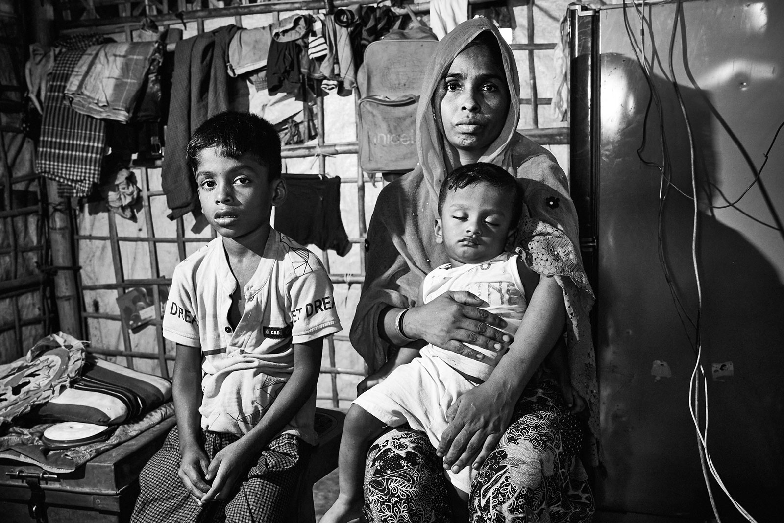 <p>​Interior, Rohingya camp</p>