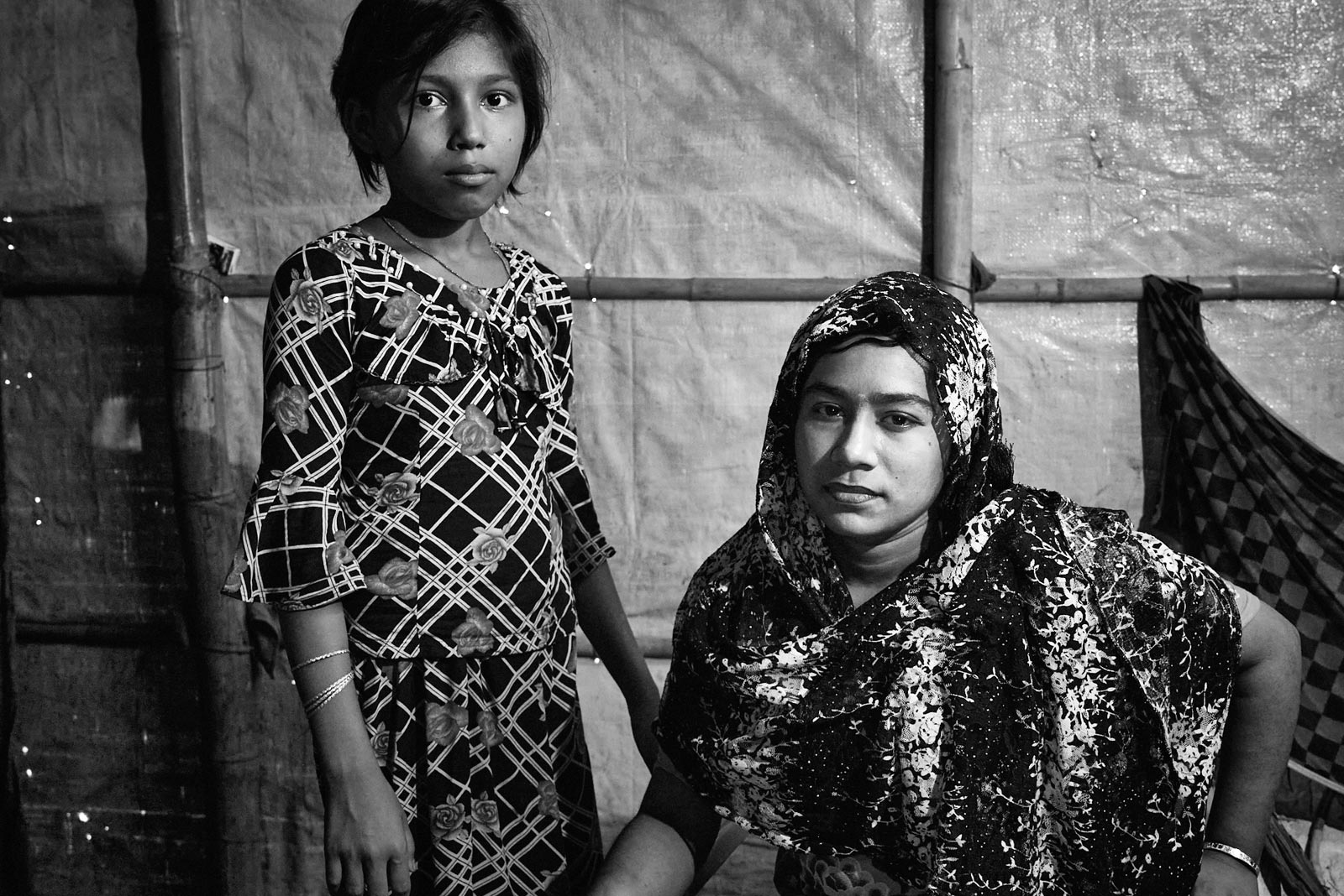 <p>​Interior, Rohingya camp</p>