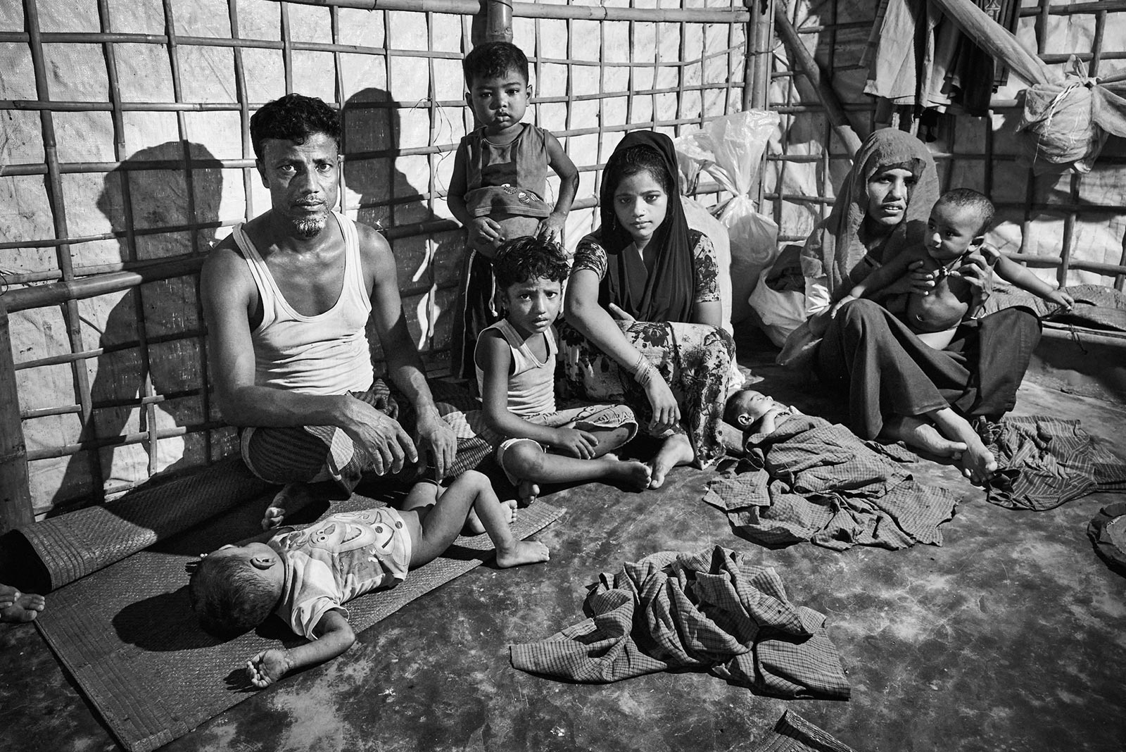 <p>​Interior, Rohingya camp</p>