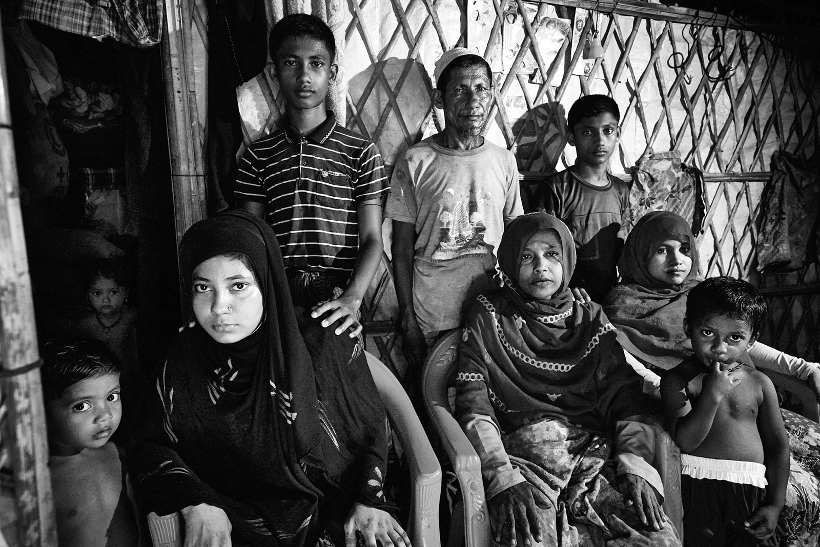 <p>​Interior, Rohingya camp</p>