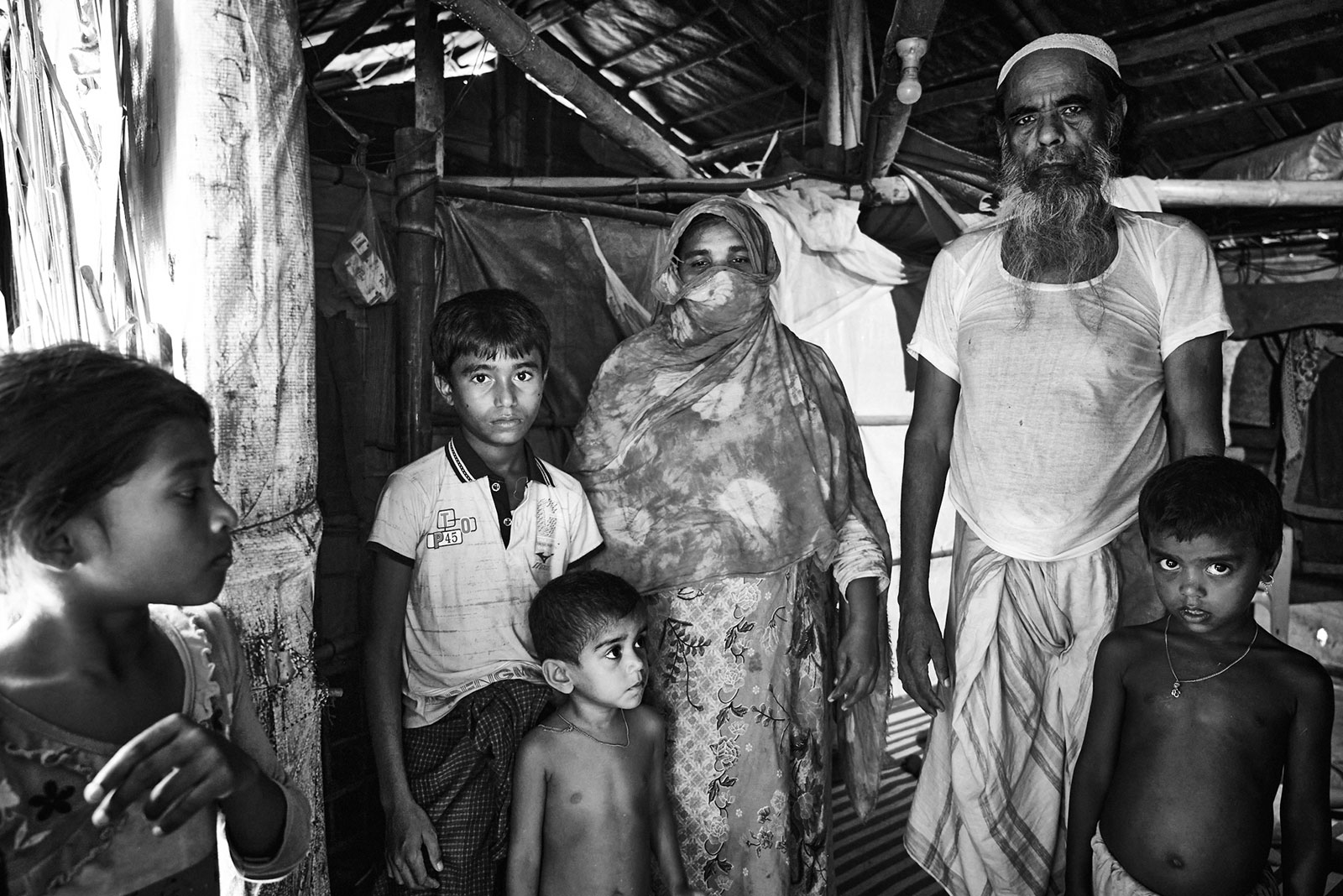 <p>​Interior, Rohingya camp</p>