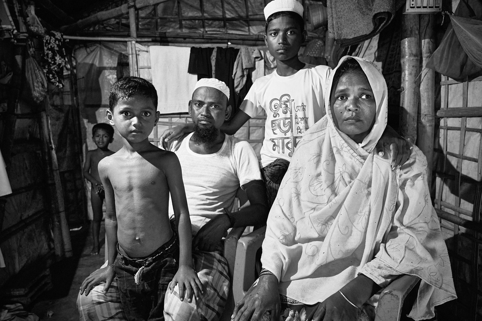 <p>​Interior, Rohingya camp</p>